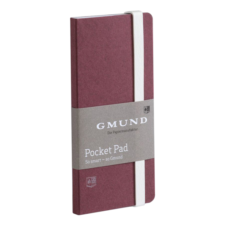 Pocket Pad Notesbog Merlot i gruppen Papir & Blok / Skriv og noter / Notesbøger hos Pen Store (127219)