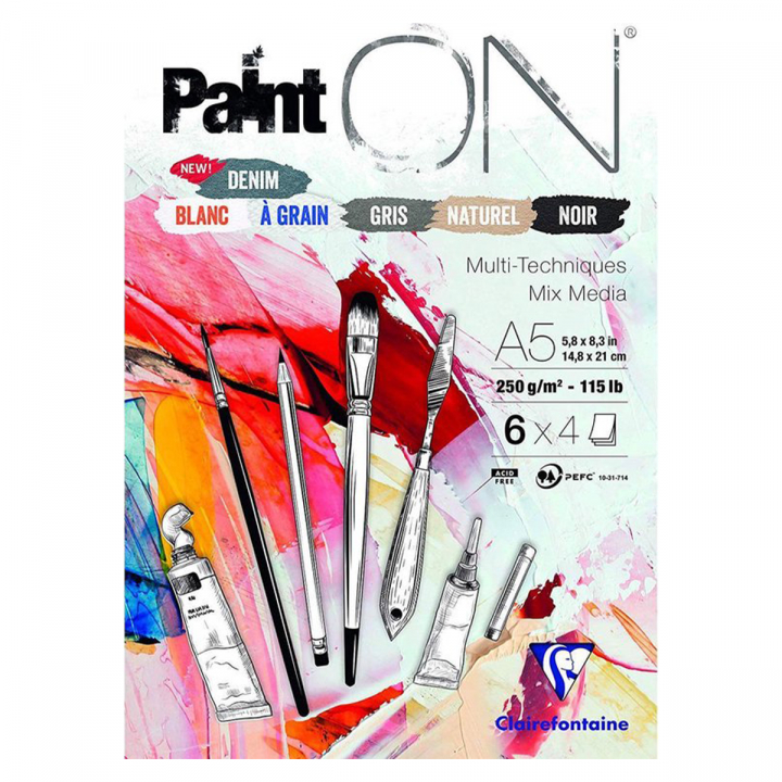 Paint'ON Multi-Techniques Assorted A5 i gruppen Papir & Blok / Kunstnerblok / Akrylblok hos Pen Store (127412)