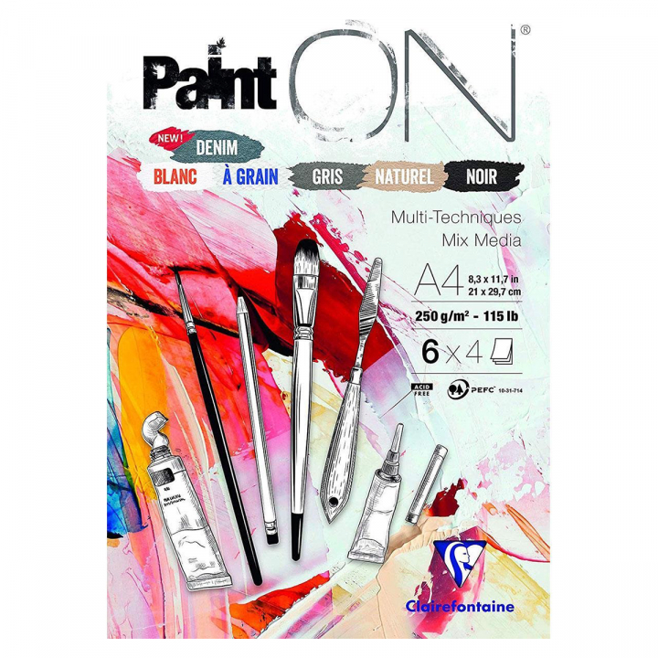Paint'ON Multi-Techniques Assorted A4 i gruppen Papir & Blok / Kunstnerblok / Akrylblok hos Pen Store (127413)