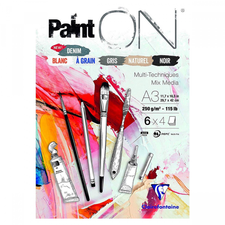 Paint'ON Multi-Techniques Assorted A3 i gruppen Papir & Blok / Kunstnerblok / Akrylblok hos Pen Store (127414)