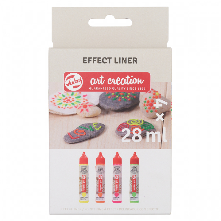Effect Liner Sæt 4 x 28 ml Neon i gruppen Hobby & Kreativitet / Farver / Hobbymaling hos Pen Store (127518)