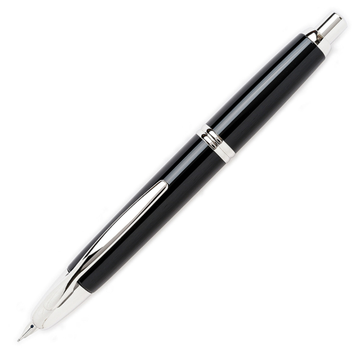 Capless Fyldepen Black/Rhodium Broad i gruppen Penne / Fine Writing / Fyldepenne hos Pen Store (127728)
