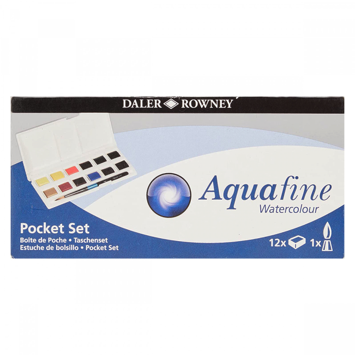 Aquafine Akvarelfarve Pocket Set i gruppen Kunstnerartikler / Farver / Akvarelfarver hos Pen Store (127834)