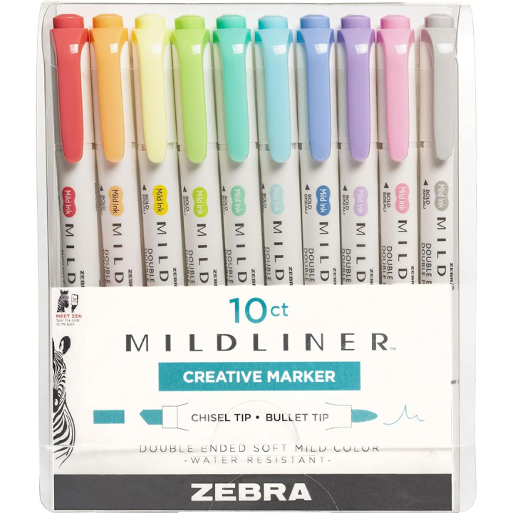 Mildliner 10-pack i gruppen Penne / Kunstnerpenne / Illustrationmarkers hos Pen Store (127931)