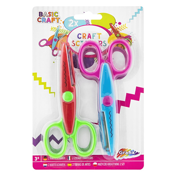Mønstersakser 2-pak i gruppen Kids / Sjovt og lærerigt / Børnesaks hos Pen Store (128492)