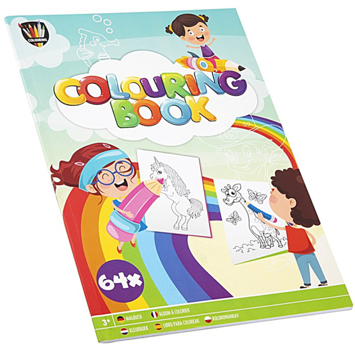 Colouring Book A4 i gruppen Kids / Sjovt og lærerigt / Farvelægning og håndværksbøger / Malebøger hos Pen Store (128515)