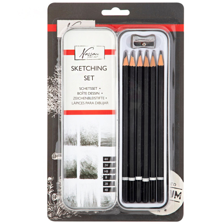 Skitsekit 7-sæt i gruppen Kunstnerartikler / Kridt og blyanter / Grafit og blyant hos Pen Store (128529)