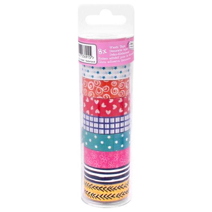 Washi-tape 8-pak Patterns i gruppen Kids / Sjovt og lærerigt / Tape til børn hos Pen Store (128581)