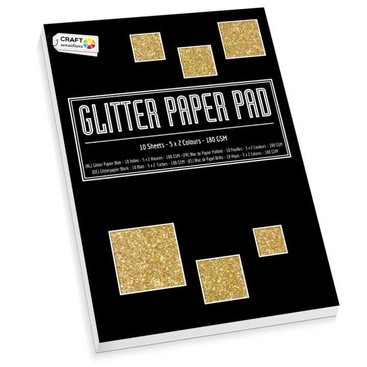 Glitterpapir A4 180g 10-pak i gruppen Kids / Sjovt og lærerigt / Papir og Tegneblokke / Glimmerpapir hos Pen Store (128589)