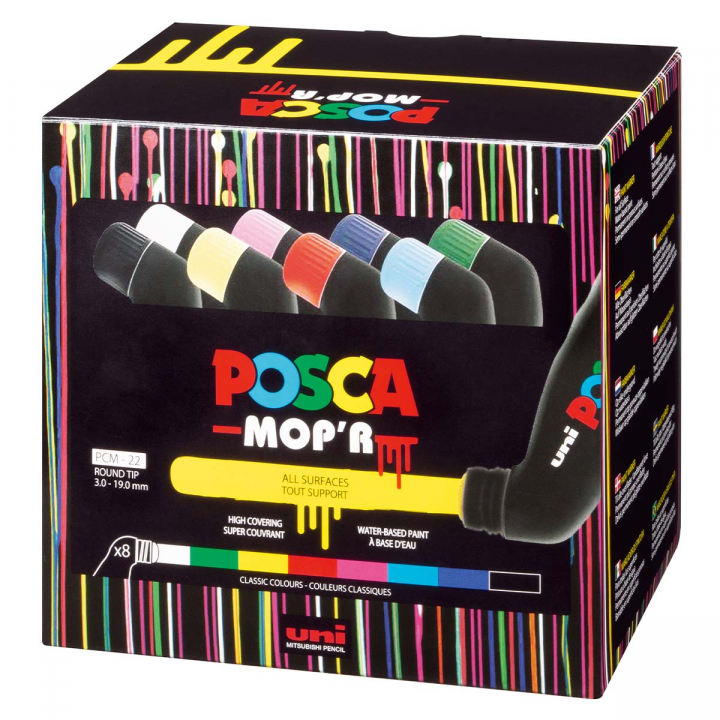 MOPR PCM-22 Squeeze Marker 8-pak i gruppen Penne / Kunstnerpenne / Illustrationmarkers hos Pen Store (128840)