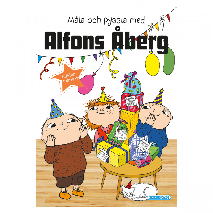 Alfons Åberg Malebog med Opgaver i gruppen Kids / Sjovt og lærerigt / Farvelægning og håndværksbøger / Hobbybøger hos Pen Store (128978)