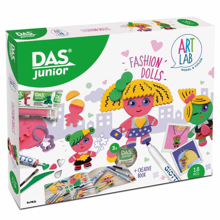 Junior Art Lab Fashion Dolls i gruppen Kids / Farve og maling til børn / Skab med modellervoks hos Pen Store (128985)