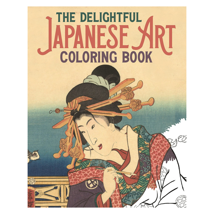 The Delightful Japanese Art Colouring Book i gruppen Hobby & Kreativitet / Bøger / Malebøger til voksne hos Pen Store (129242)