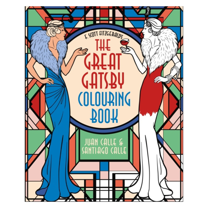 Great Gatsby Colouring Book i gruppen Hobby & Kreativitet / Bøger / Malebøger til voksne hos Pen Store (129245)