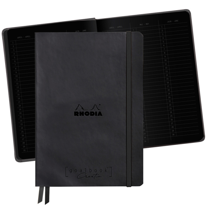 GoalBook Creation A5 Black (Sort papir) i gruppen Papir & Blok / Skriv og noter / Notesbøger hos Pen Store (129308)