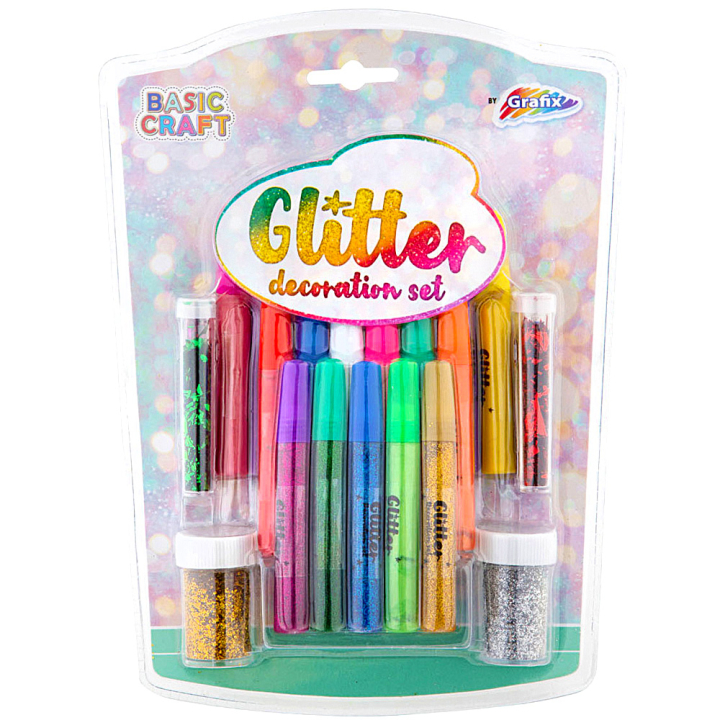 Dekorer med Glitter 21-sæt i gruppen Hobby & Kreativitet / Skabe / Håndværk og DIY hos Pen Store (129316)