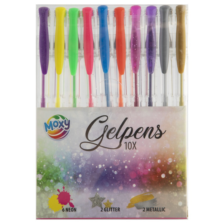Gelpenne 10-sæt i gruppen Kids / Børnepenne / Skrivestifter til børn hos Pen Store (129325)