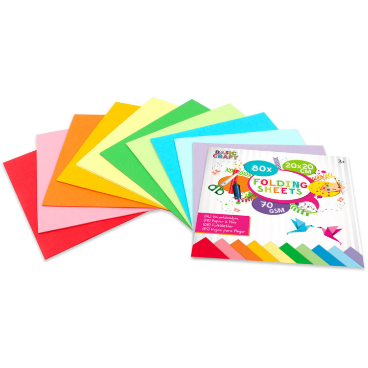 Origamipapir 20cm 80-pak i gruppen Kids / Sjovt og lærerigt / Papir og Tegneblokke / Origamipapir  hos Pen Store (129384)