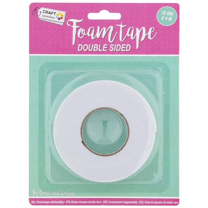 Skumtape Dobbeltklæbende 18mm i gruppen Hobby & Kreativitet / Hobbytilbehør / Tape / Dobbeltklæbende tape hos Pen Store (129400)