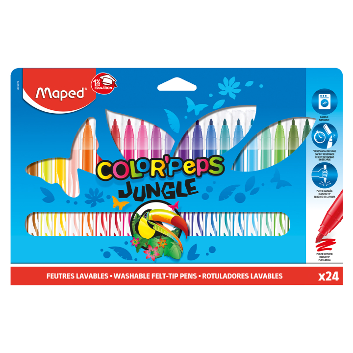 Colorpeps Tusser Jungle 24-pak i gruppen Kids / Børnepenne / Tusser til børn hos Pen Store (129633)
