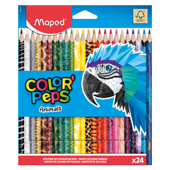 Farveblyanter Color Peps Animal 24-pak i gruppen Kids / Børnepenne / Farveblyanter til børn hos Pen Store (129648)