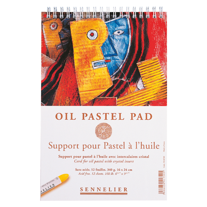 Oil Pastel Pad 340g 16x24cm 12 sheets i gruppen Papir & Blok / Kunstnerblok / Pastelblokke hos Pen Store (129825)
