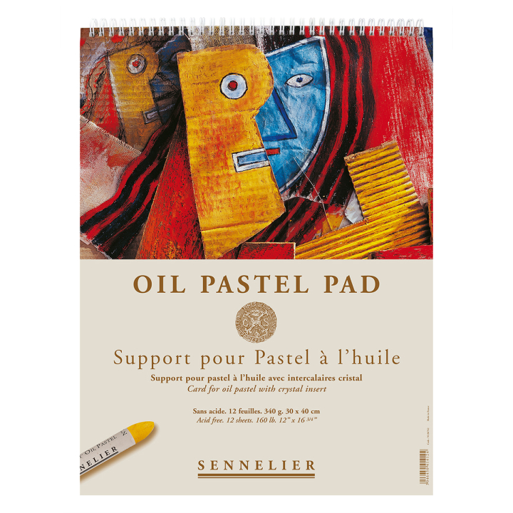 Oil Pastel Pad 340g 30x40cm 12 sheets i gruppen Papir & Blok / Kunstnerblok / Pastelblokke hos Pen Store (129827)