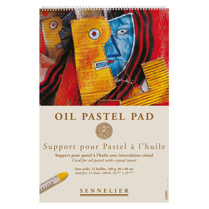 Oil Pastel Pad 340g 40x60cm 12 sheets i gruppen Papir & Blok / Kunstnerblok / Pastelblokke hos Pen Store (129828)
