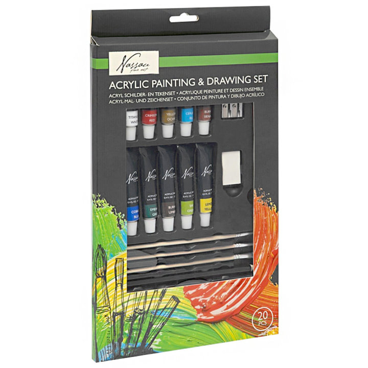 Akryl- & Skitse-sæt i gruppen Kunstnerartikler / Kunstnerfarver / Akrylmaling hos Pen Store (129936)