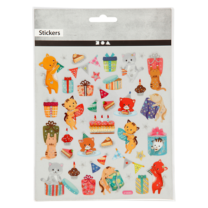 Stickers Kattefest 1 ark i gruppen Kids / Sjovt og lærerigt / Stickers hos Pen Store (129981)
