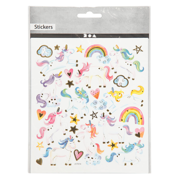 Stickers Unicorns 1 ark i gruppen Kids / Sjovt og lærerigt / Stickers hos Pen Store (129988)