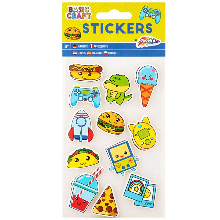 3D Stickers Kawaii 1 ark i gruppen Kids / Sjovt og lærerigt / Stickers hos Pen Store (130050)