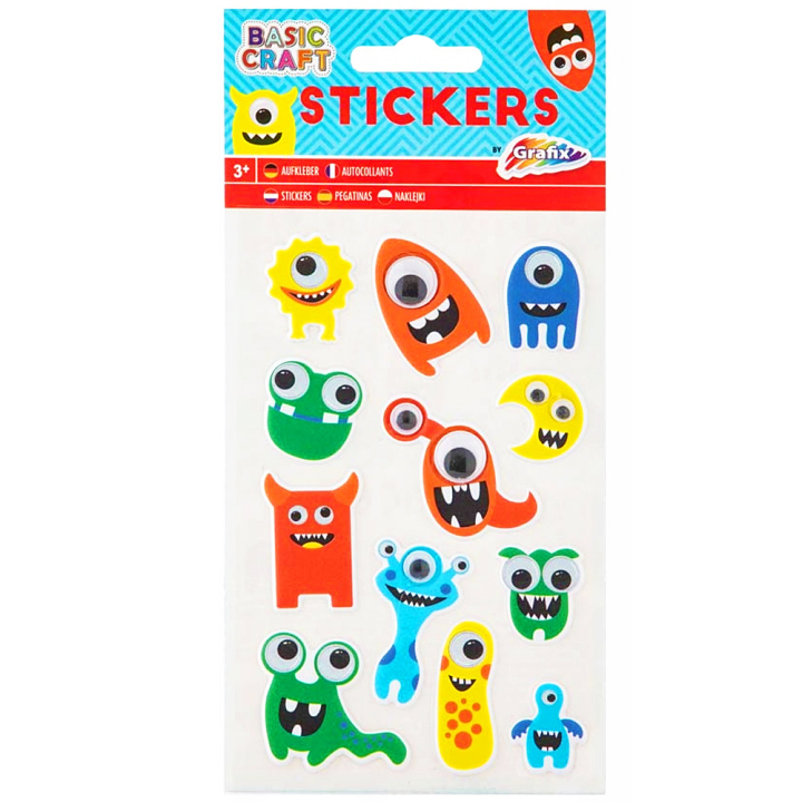 Stickers Monster 1 sheet i gruppen Kids / Sjovt og lærerigt / Stickers hos Pen Store (130051)