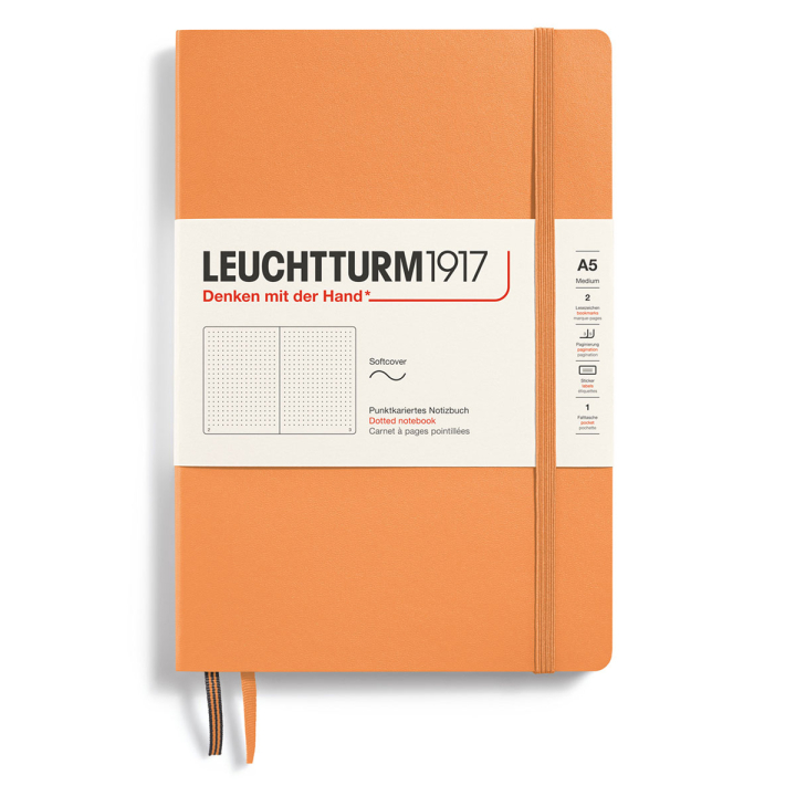 Leuchtturm1917 Notebook A5 Soft Cover Apricot Plain