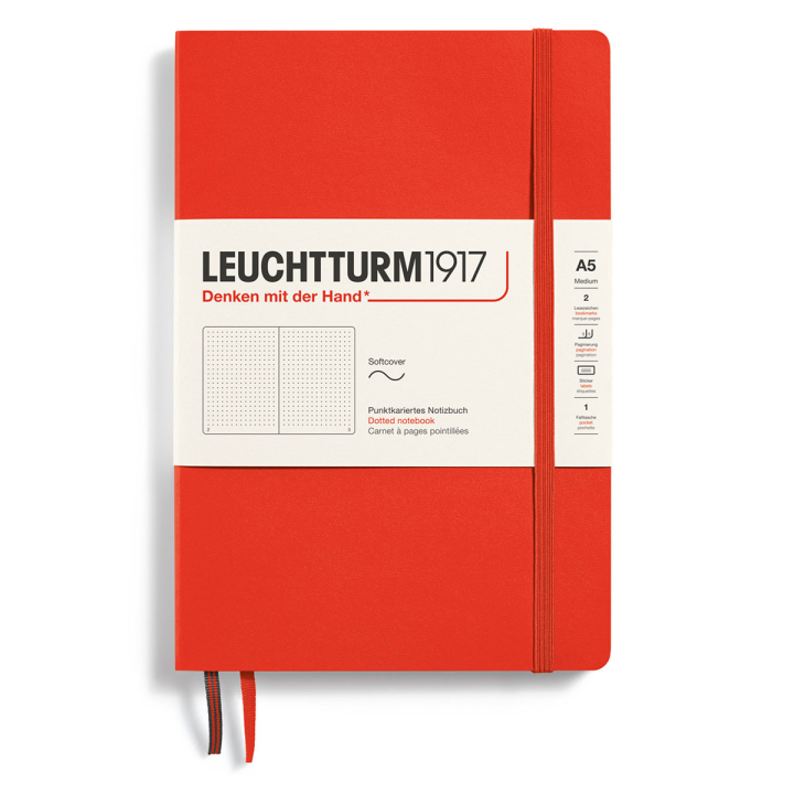 Leuchtturm1917 Notebook A5 Soft Cover Lobster Plain