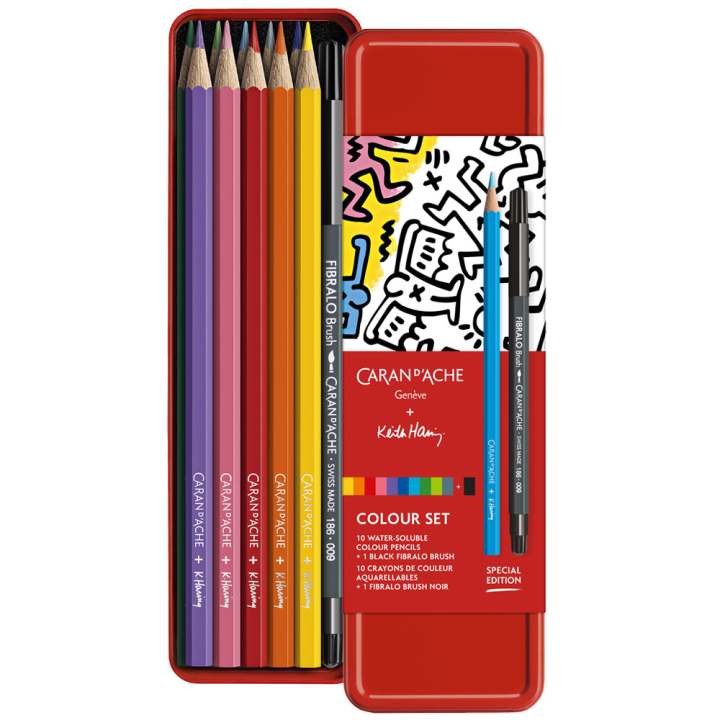 Keith Haring Limited Edition Colour Set i gruppen Penne / Kunstnerpenne / Farveblyanter  hos Pen Store (130246)