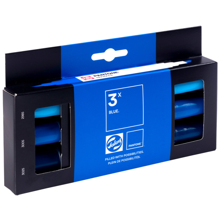 Marker 3-sæt Blue i gruppen Penne / Kunstnerpenne / Illustrationmarkers hos Pen Store (130480)