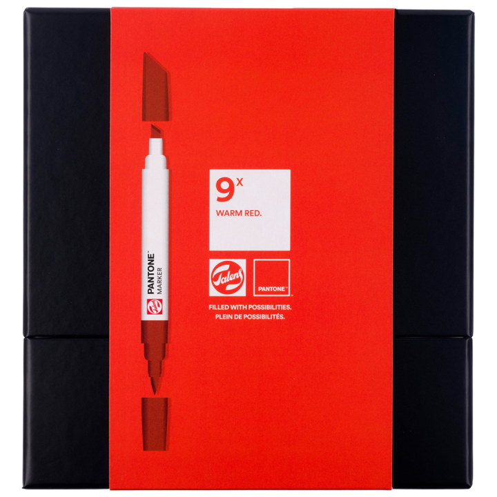 Marker 9-sæt Warm Red i gruppen Penne / Kunstnerpenne / Illustrationmarkers hos Pen Store (130492)