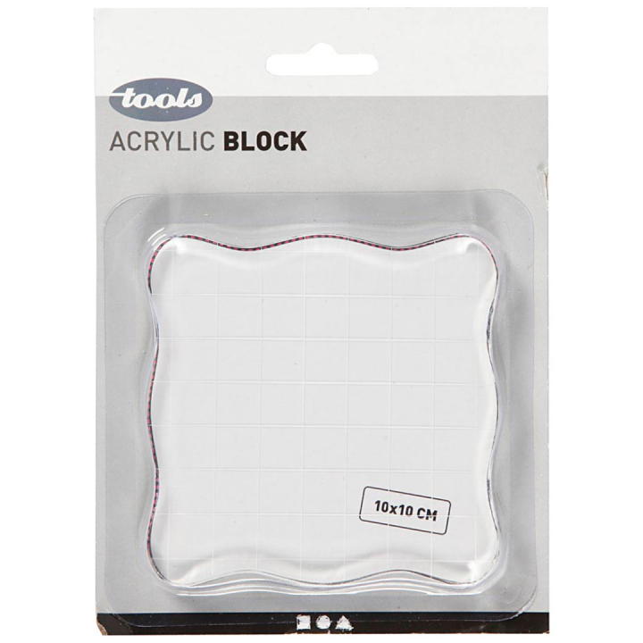 Akrylblok 10 x 10 cm i gruppen Hobby & Kreativitet / Hobbytilbehør / Stempler hos Pen Store (130564)