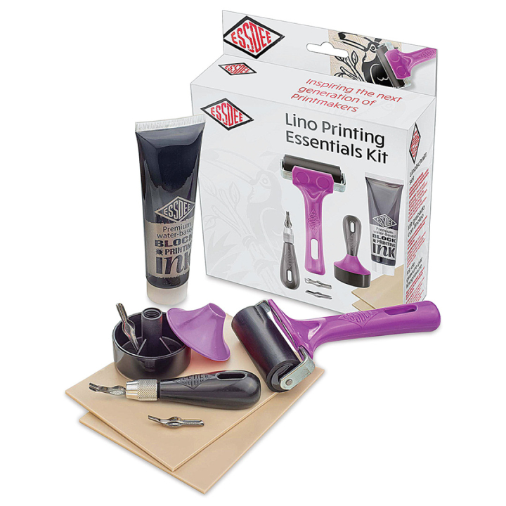 Linoleumssæt Essentials 8 stk i gruppen Hobby & Kreativitet / Teknikker / Linoleumstryk hos Pen Store (130572)