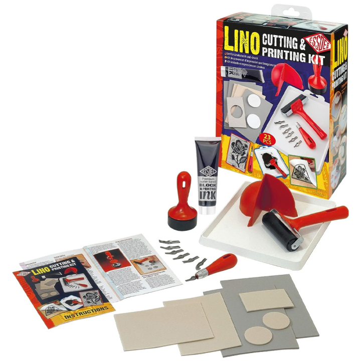 Linoleumssæt 23 stk i gruppen Hobby & Kreativitet / Teknikker / Linoleumstryk hos Pen Store (130573)