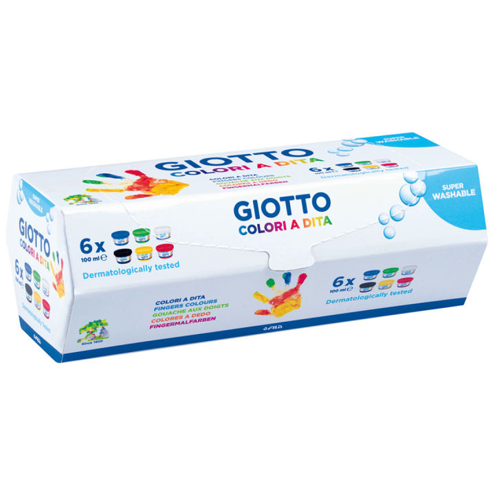 Dita Finger Paint 6x100 ml i gruppen Kids / Farve og maling til børn / Maling til børn / Fingermaling hos Pen Store (130662)