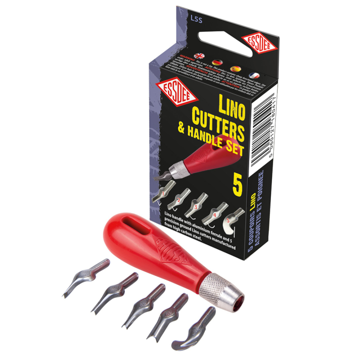 Linoleumsskærer 5 stk i gruppen Hobby & Kreativitet / Teknikker / Linoleumstryk hos Pen Store (130665)