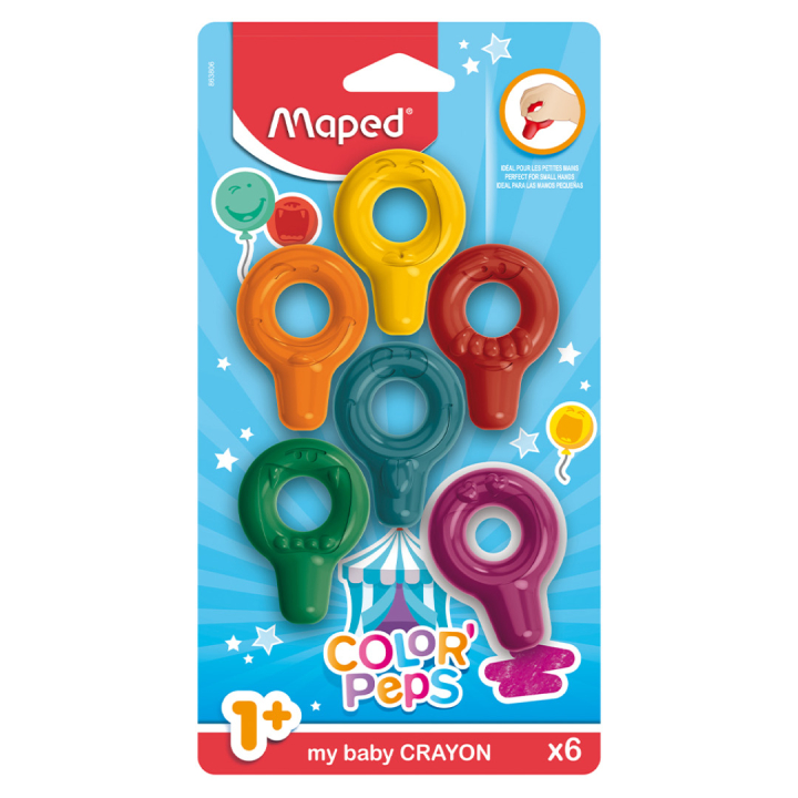 Color'Peps Baby Kridt sæt 6 stk i gruppen Kids / Børnepenne / Farvekridt til børn hos Pen Store (130671)