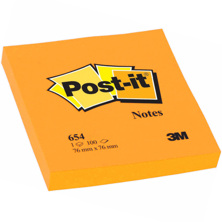 Post-it 76x76 Orange i gruppen Papir & Blok / Skriv og noter / Post-it og notesblokke hos Pen Store (130679)