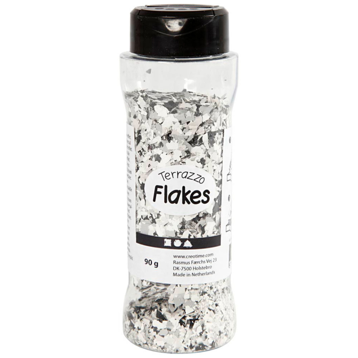 Terrazzo Flakes 90g Mørkegrå i gruppen Hobby & Kreativitet / Skabe / Håndværk og DIY hos Pen Store (130768)