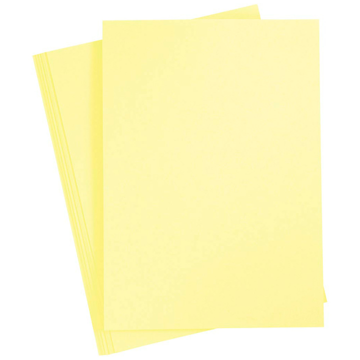 Farvet papir Lys gul A4 180g 20-pak i gruppen Kids / Sjovt og lærerigt / Papir og Tegneblokke hos Pen Store (130799)