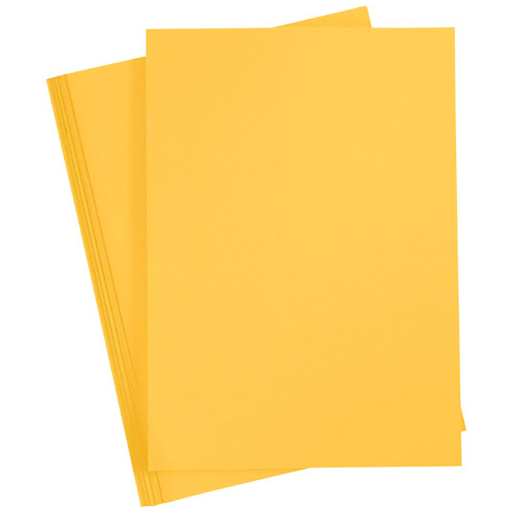 Farvet papir Gul A4 180g 20-pak i gruppen Kids / Sjovt og lærerigt / Papir og Tegneblokke / Farvet papir til børn hos Pen Store (130800)