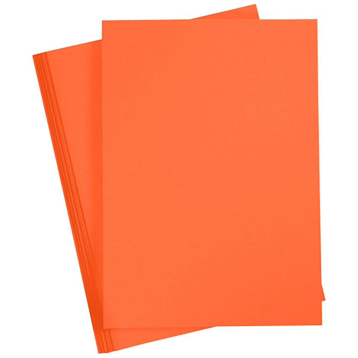 Farvet papir Orange A4 180g 20-pak i gruppen Kids / Sjovt og lærerigt / Papir og Tegneblokke / Farvet papir til børn hos Pen Store (130801)