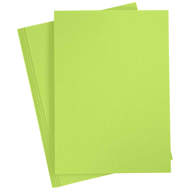 Farvet papir Lys grøn A4 180g 20-pak i gruppen Kids / Sjovt og lærerigt / Papir og Tegneblokke hos Pen Store (130802)